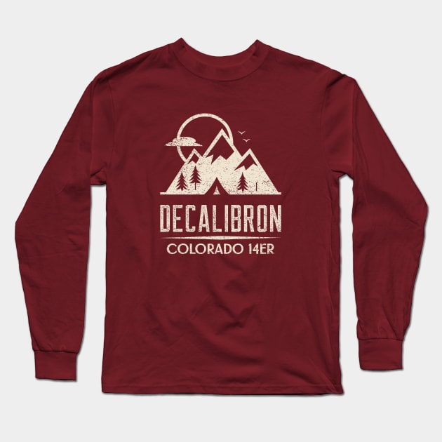 DECALIBRON 14ER COLORADO Long Sleeve T-Shirt by Cult Classics